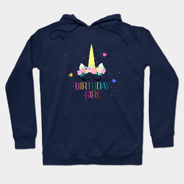 unicorn birthday girl Hoodie by ClorindaDeRose